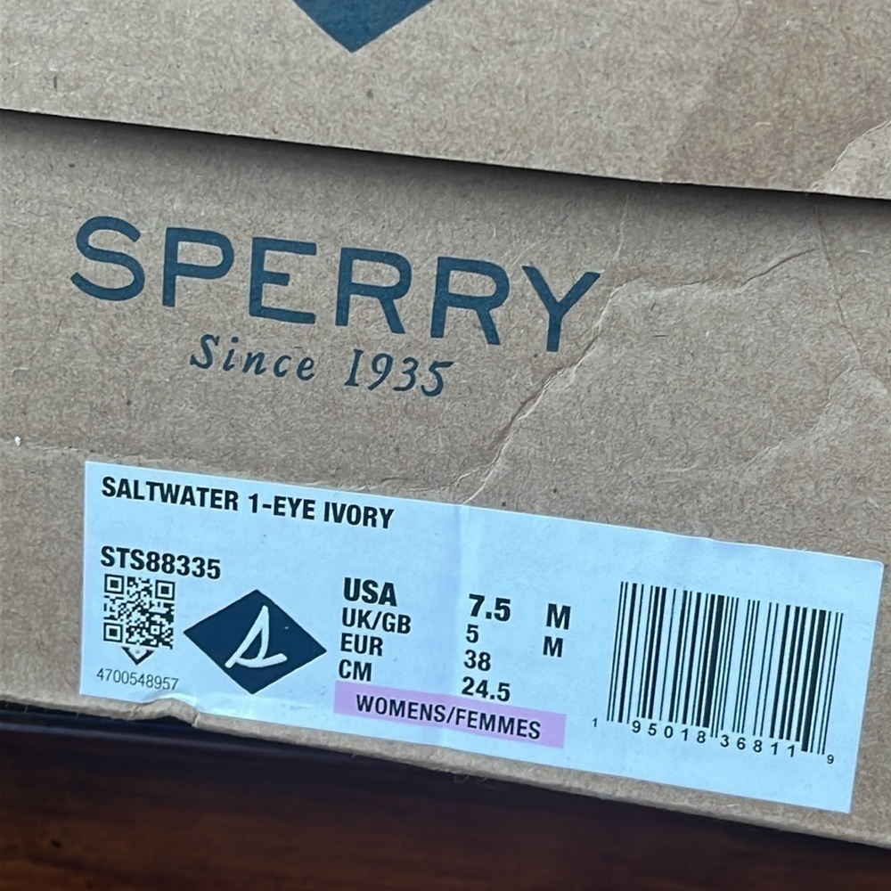 Brand New Sperry Saltwater 1-Eye Ivory Rain Boots Rubber Leather Collar Fleece - Picture 15 of 16